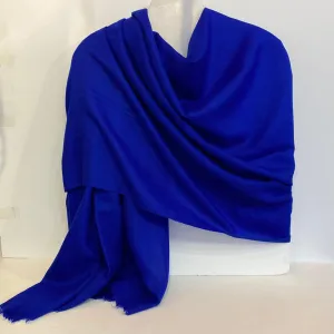 Aaron - 100% Cashmere Scarf - Royal Blue