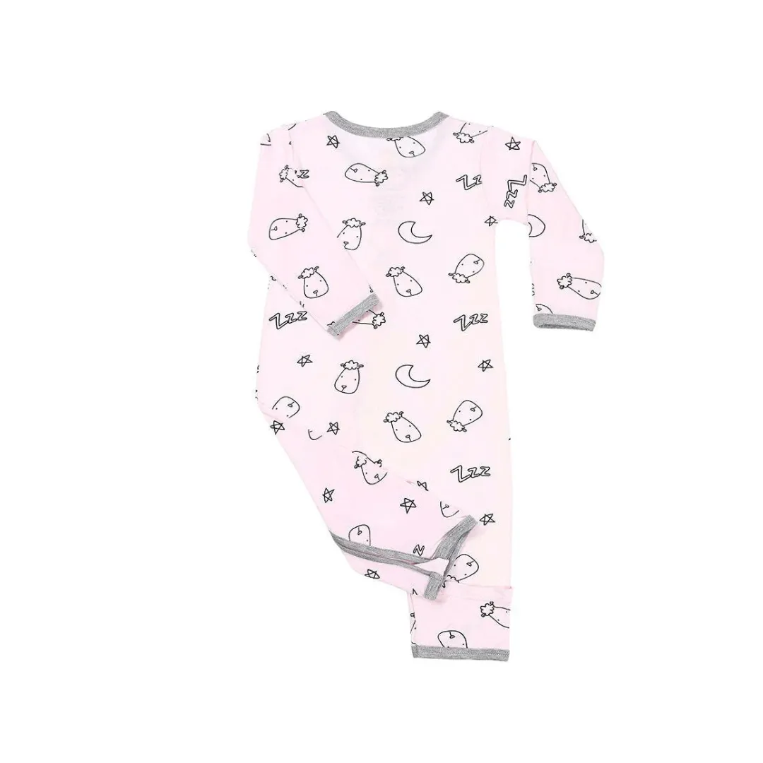 Baa Baa Sheepz Romper Zip Sweet Dream Baa Baa Pink - 24M