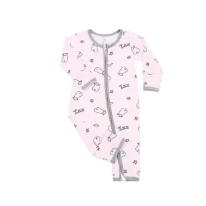 Baa Baa Sheepz Romper Zip Sweet Dream Baa Baa Pink - 24M