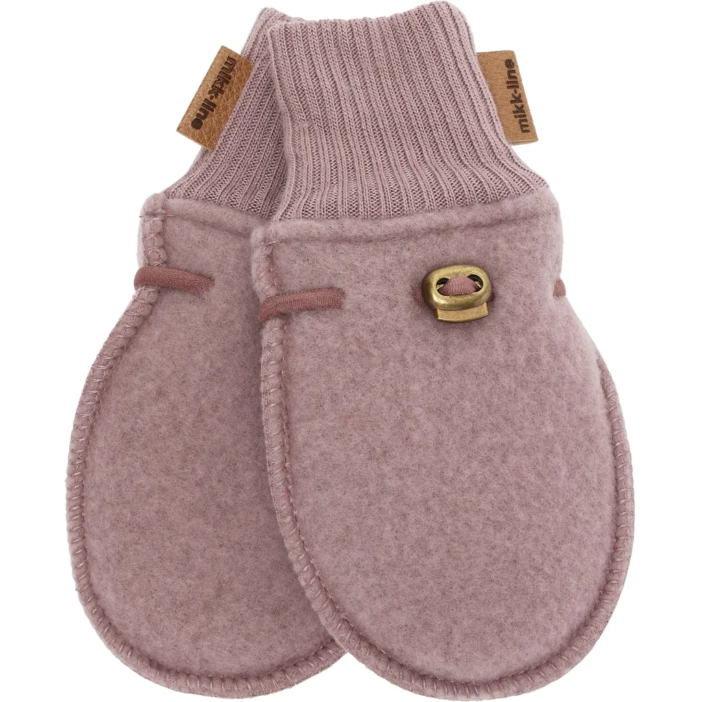 Baby Wool Mittens - Twilight Mauve