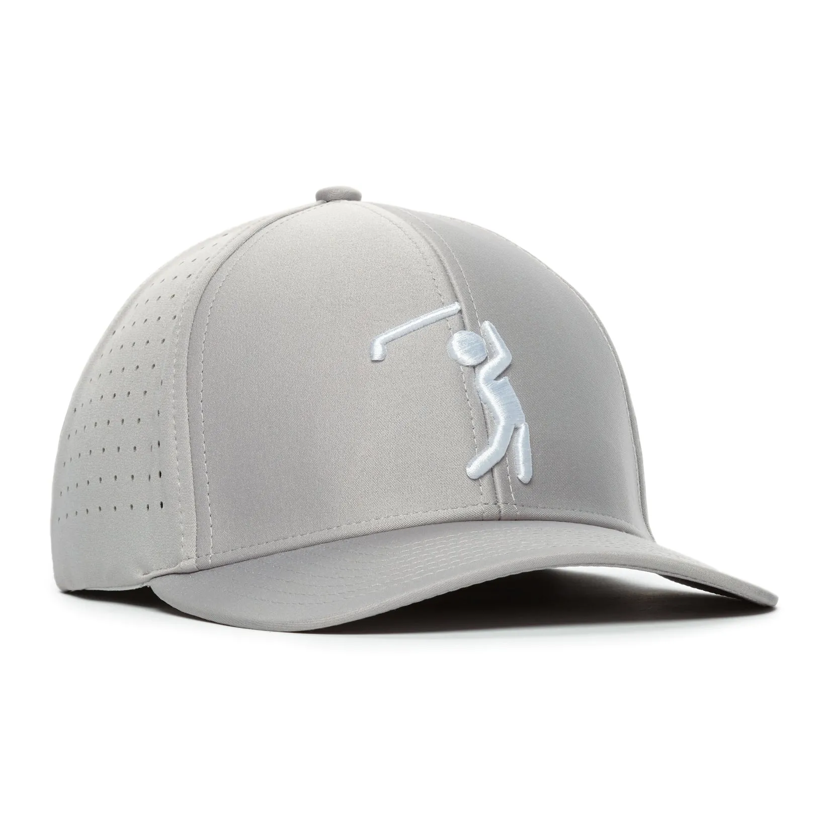 Bogeyman Light Grey - Performance Golf Hat - Stretch Fit