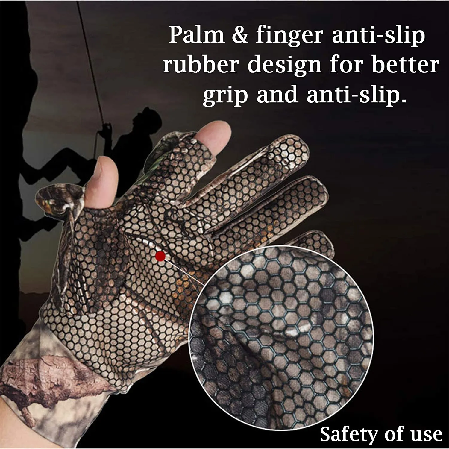 Camouflage Hunting Gloves | Waterproof Anti-Slip Gloves