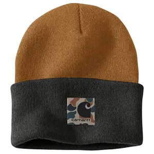 Carhartt 105523 Men's Knit Camo Patch Beanie