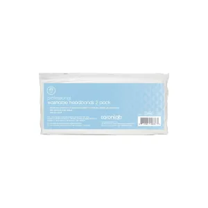 Caronlab Washable Head Band 9x66cm 2pk White