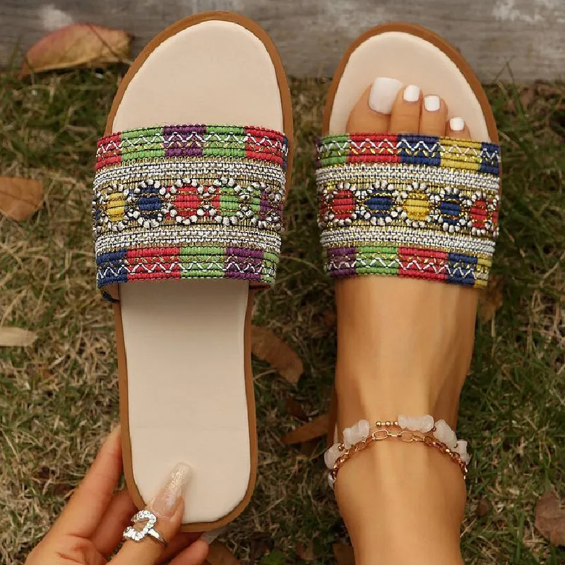 Casual Daily Patchwork Round Comfortable Shoes