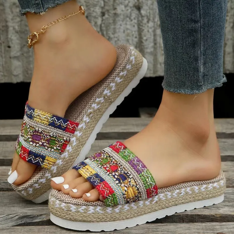 Casual Patchwork Round Comfortable Shoes(6 Colors)