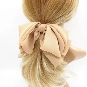 chiffon drape hair bow feminine hair accessory