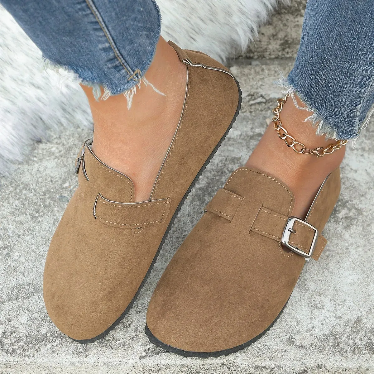 Comfortable Suede Clogs for Women