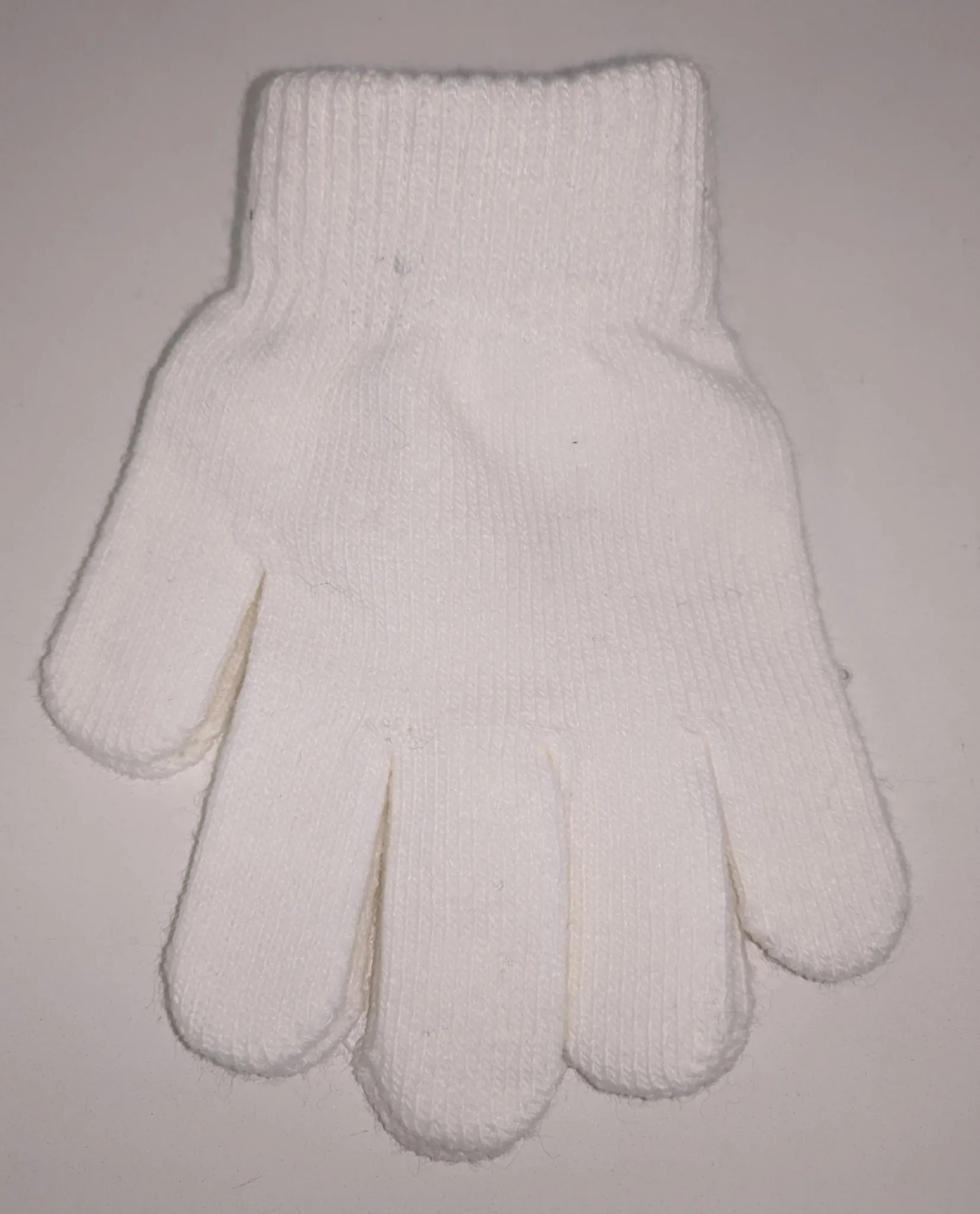 Cream Gloves Infant and Junior Gloves Cotton and Acrylic Lycra Mix