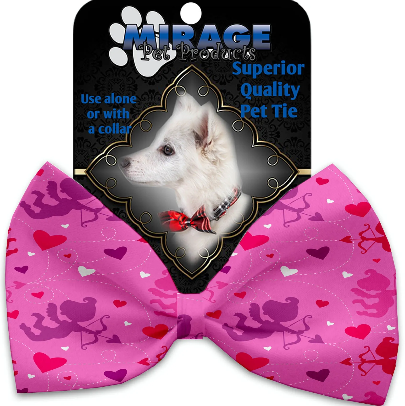 Cupid Hearts Pet Bow Tie