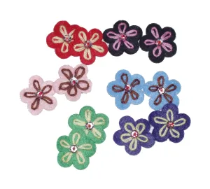 Dog Hair Flowers- Six (6) Felt Petal Flowers