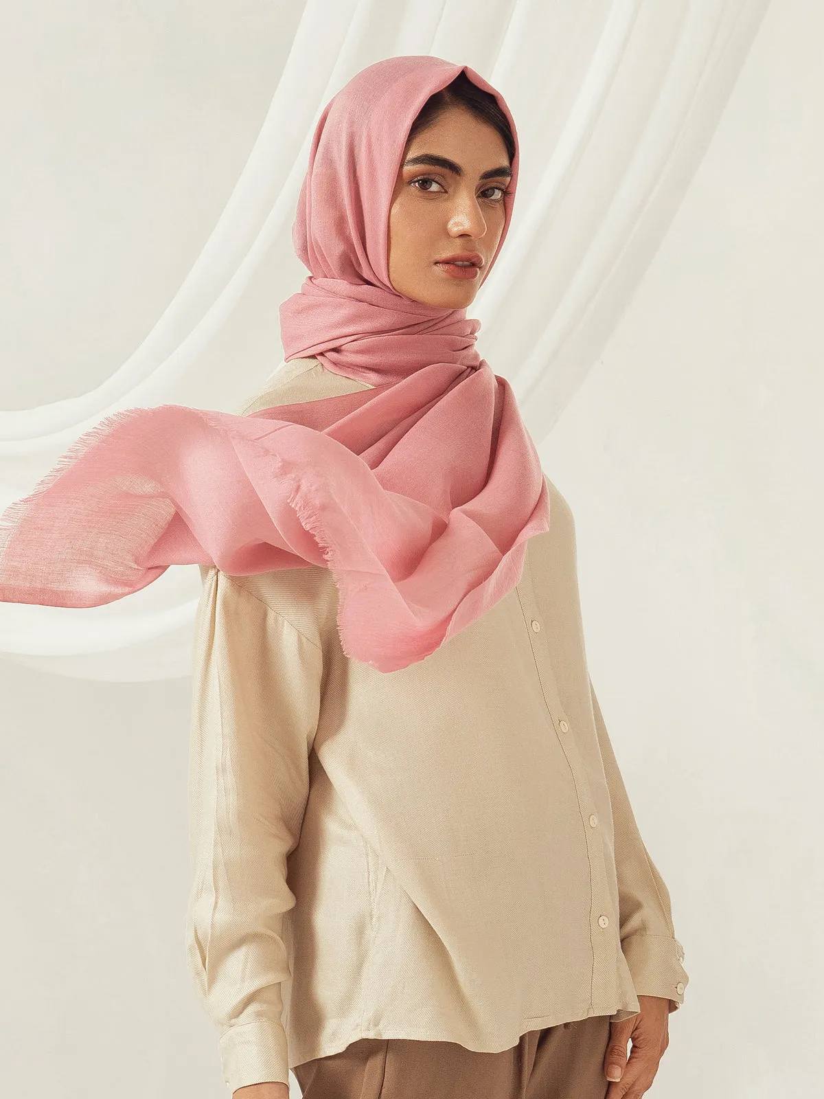 Eco-Luxe Scarves & Hijabs - Salmon