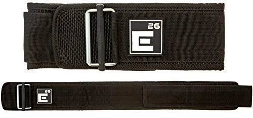 Element 26 Self-Locking Weight Lifting Belt | Premium Weightlifting Belt for Serious Crossfit, Power Lifting, and Olympic Lifting Athletes (Medium, Black)