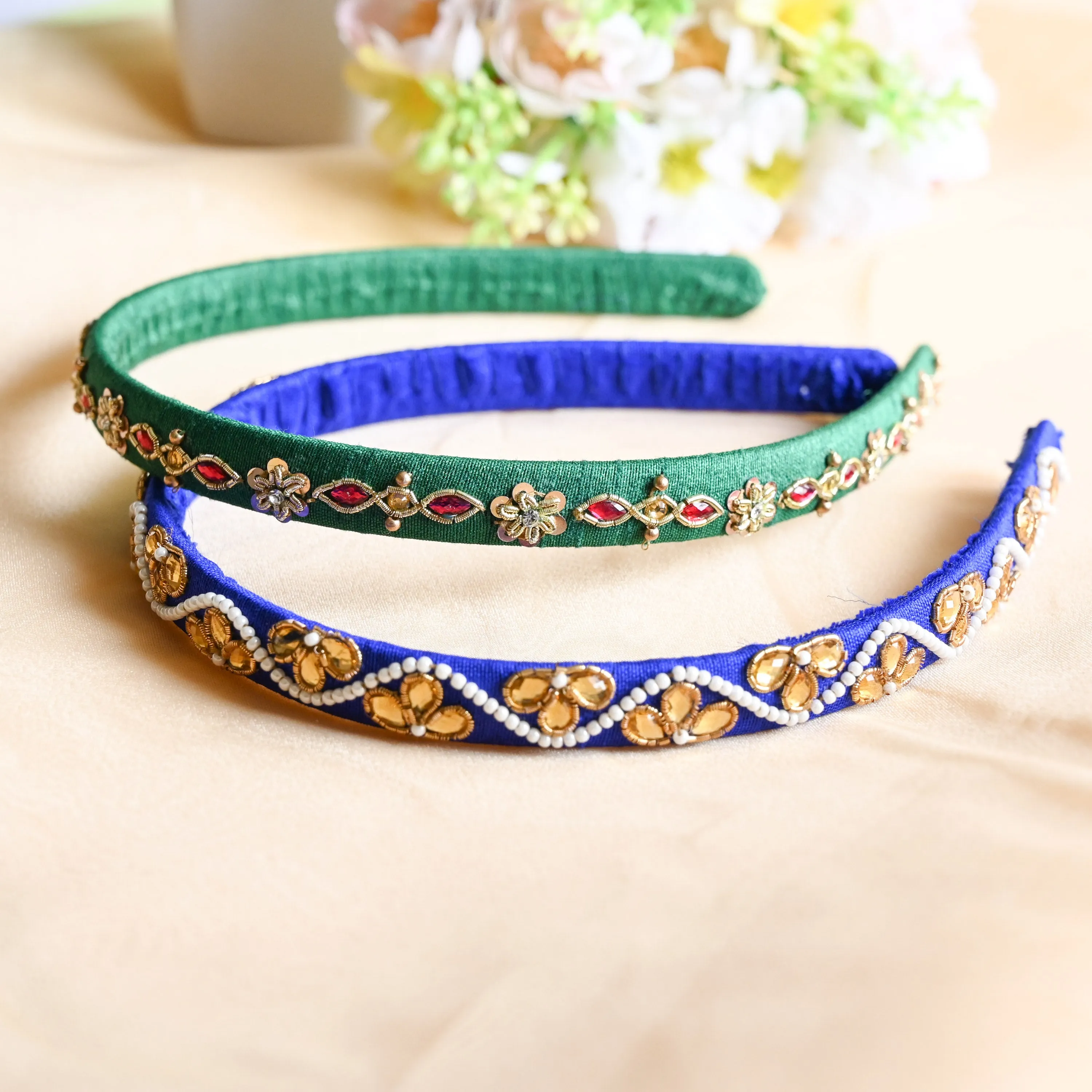 Embroidered Headbands for Girls