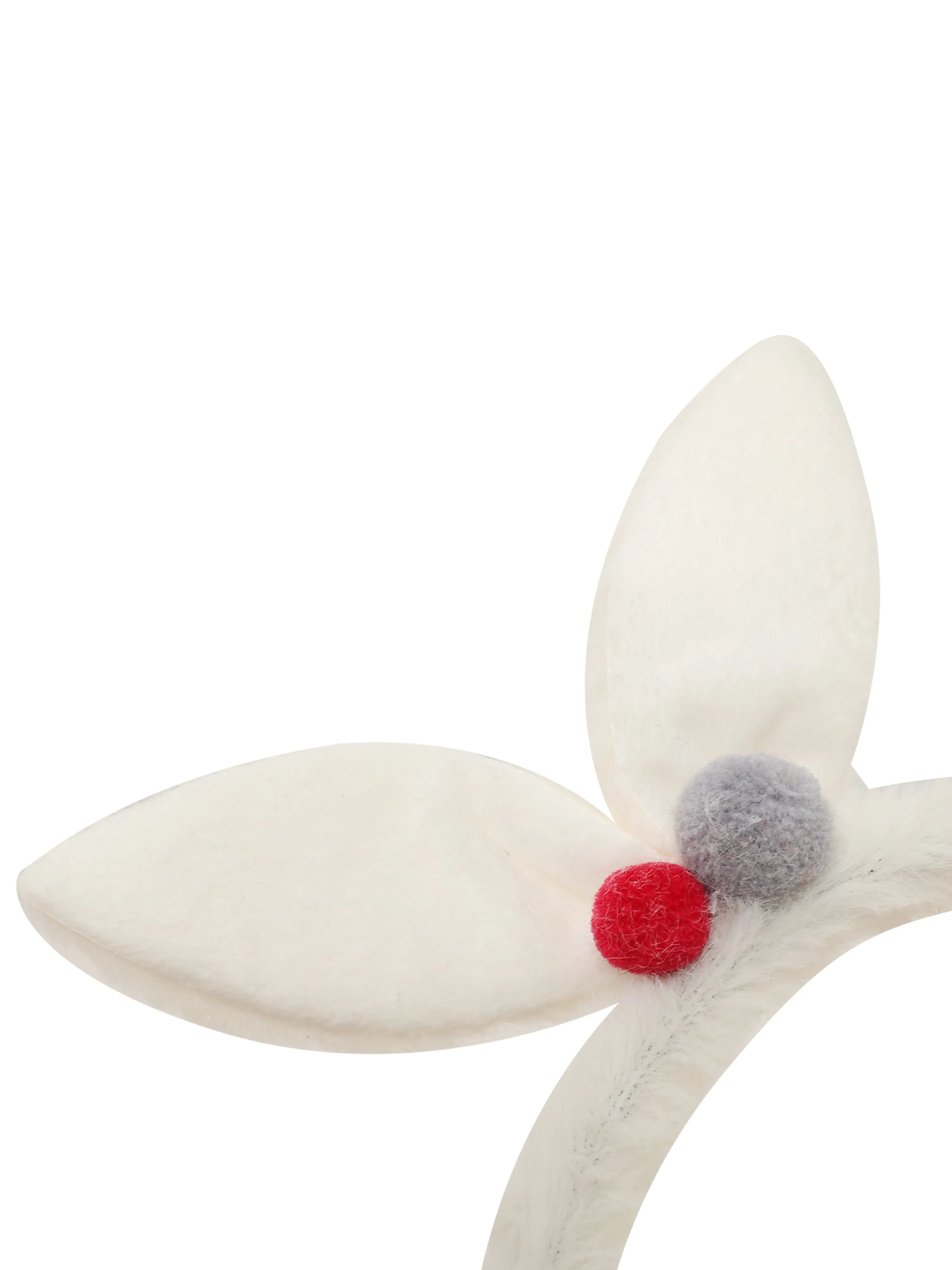 FabSeasons White Winter Ear Muffs for All Ages: Ideal Hair Accessory