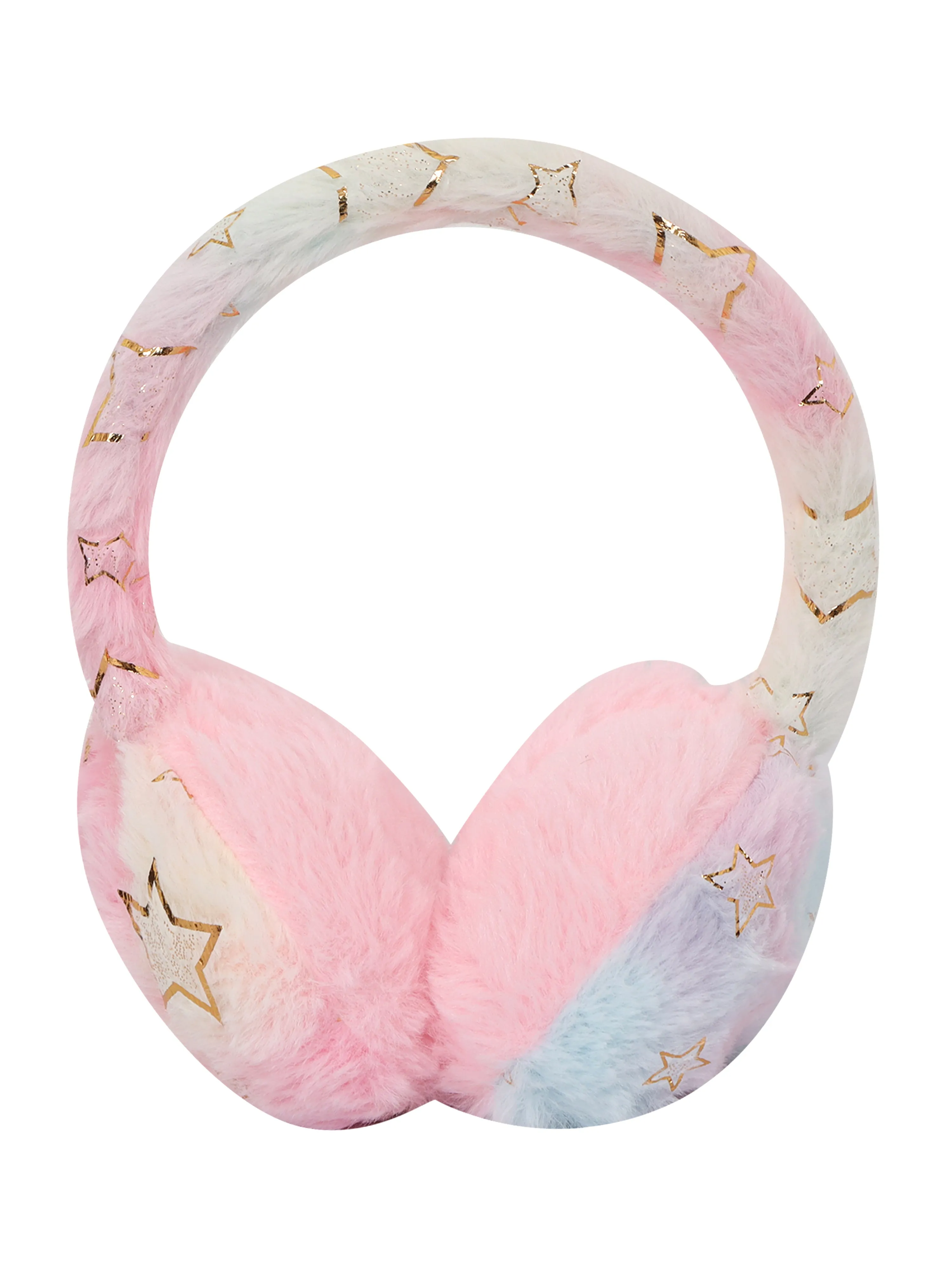 FabSeasons Winter Outdoor Wear Ear Muffs / Warmer, Dual colour (tie dye) for Girls, Women, Kids and Adults, Ideal Head /Hair Accessory for winters