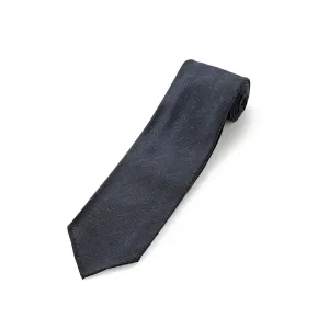 Fox 4 Fold Char-Navy Lightweight Glen Check Worsted Tie