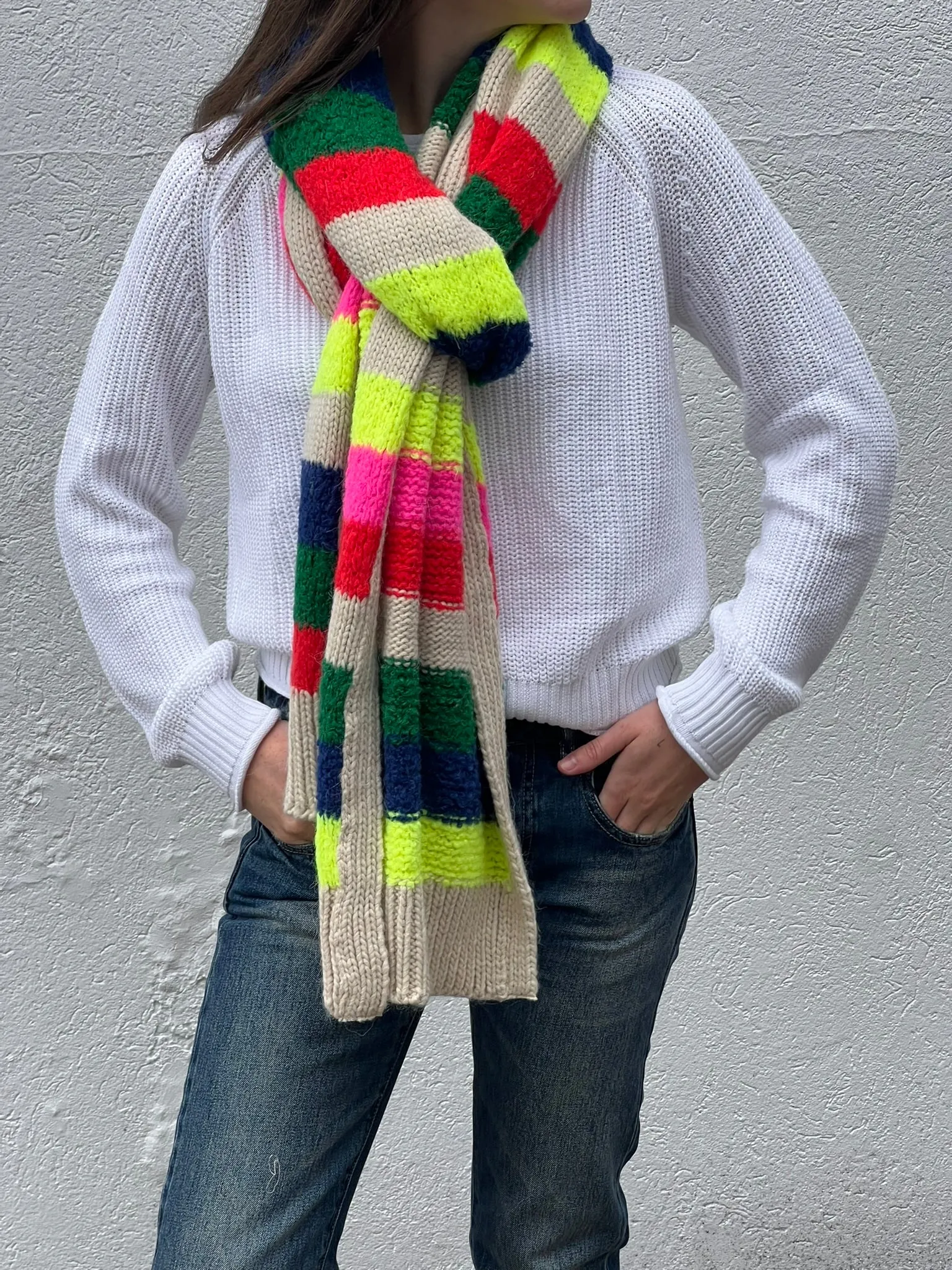 Garis Knitted Scarf