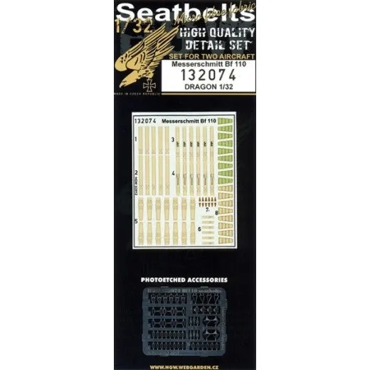 HGW 1/32 Bf 110 - Seatbelts | 132074