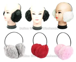 Ladies Fuzzy Imitation Fur Earmuffs Wholesale