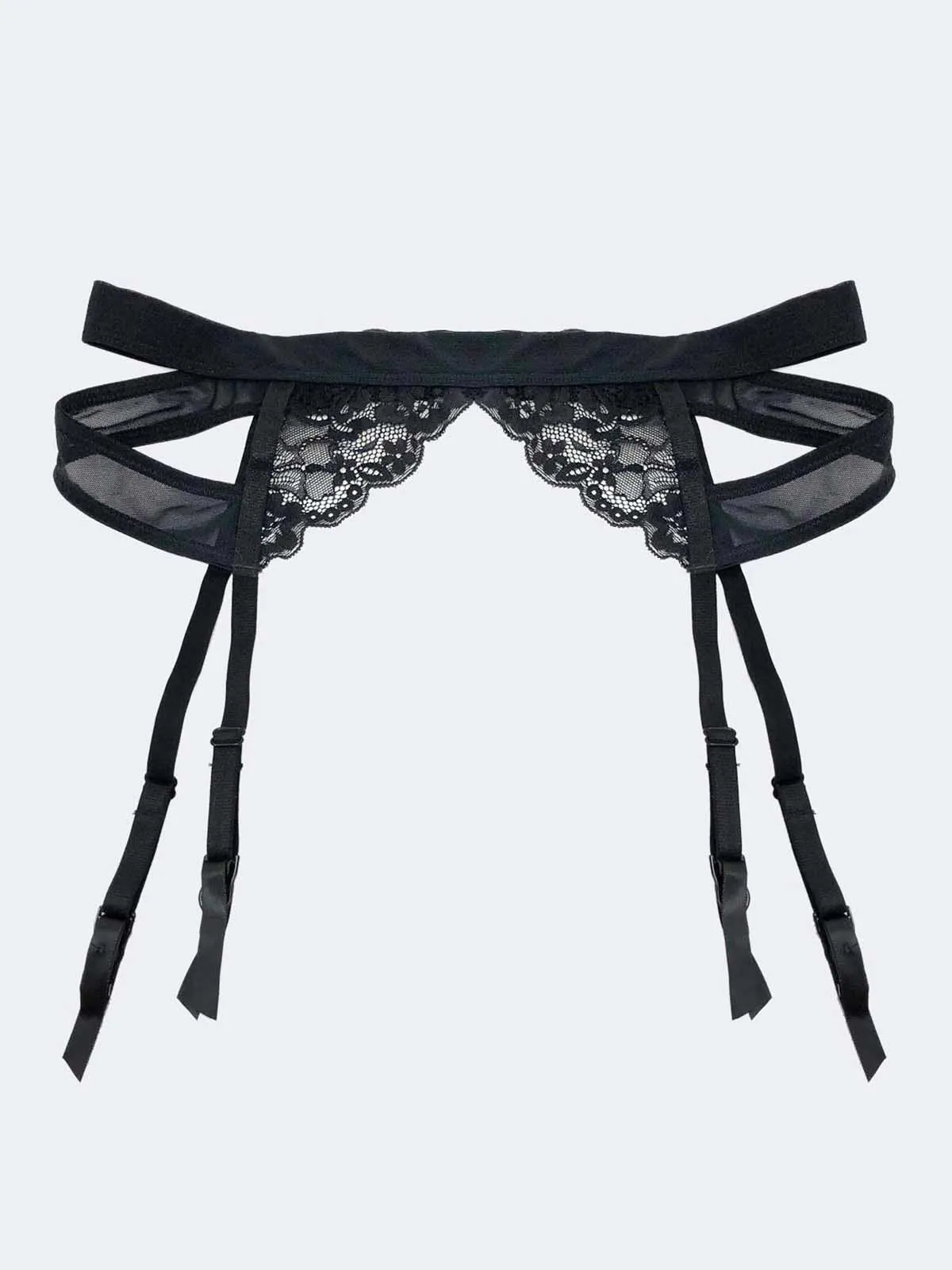 Phoebe Black Garter Belt