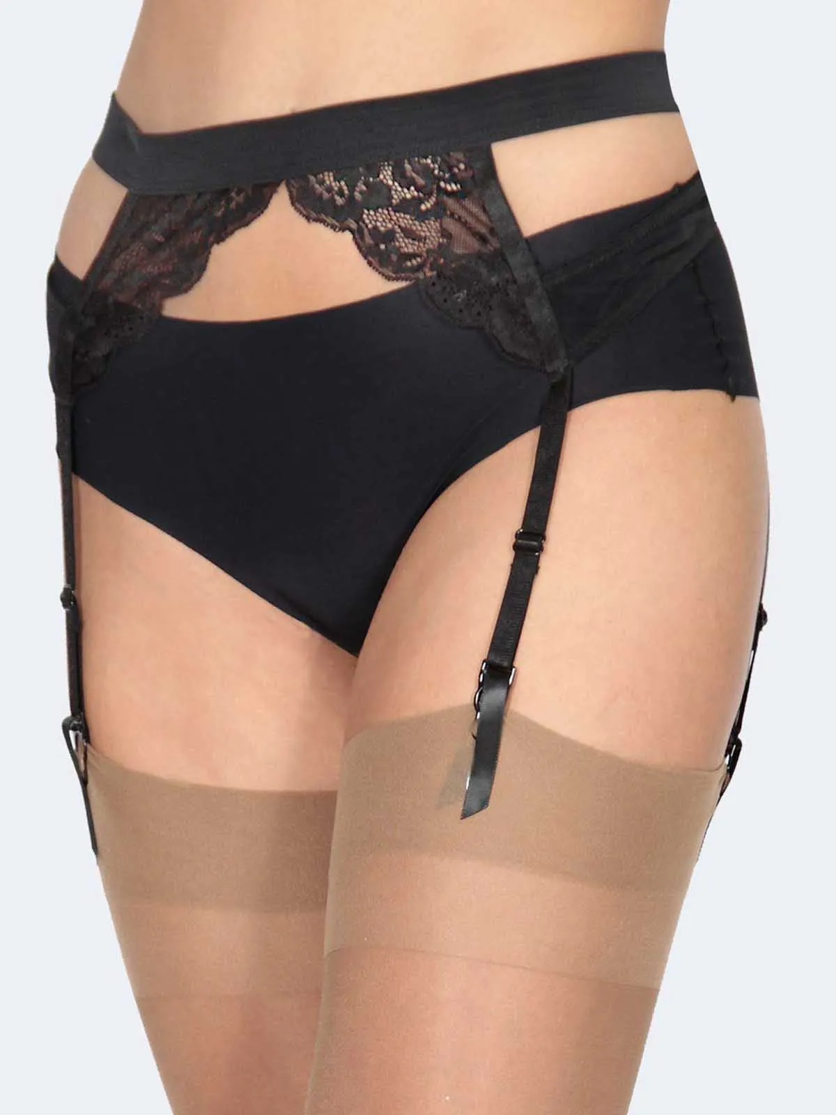 Phoebe Black Garter Belt