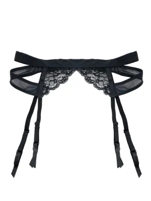 Phoebe Black Garter Belt