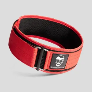 Quick Locking Weightlifting Belt | Premium Back Support - Red