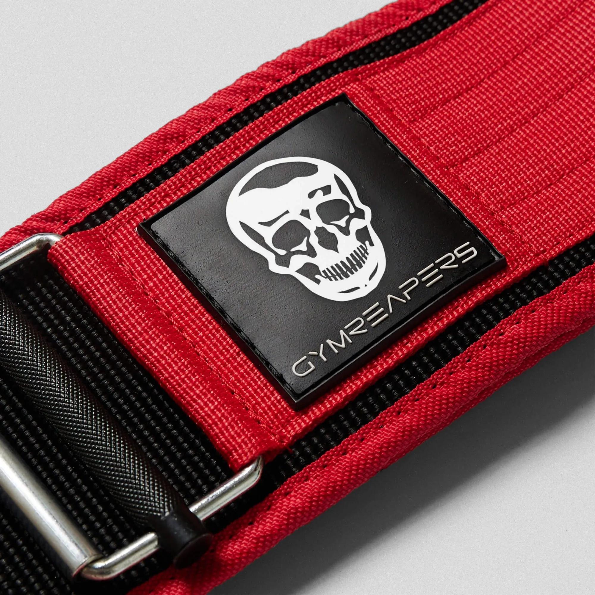 Quick Locking Weightlifting Belt | Premium Back Support - Red