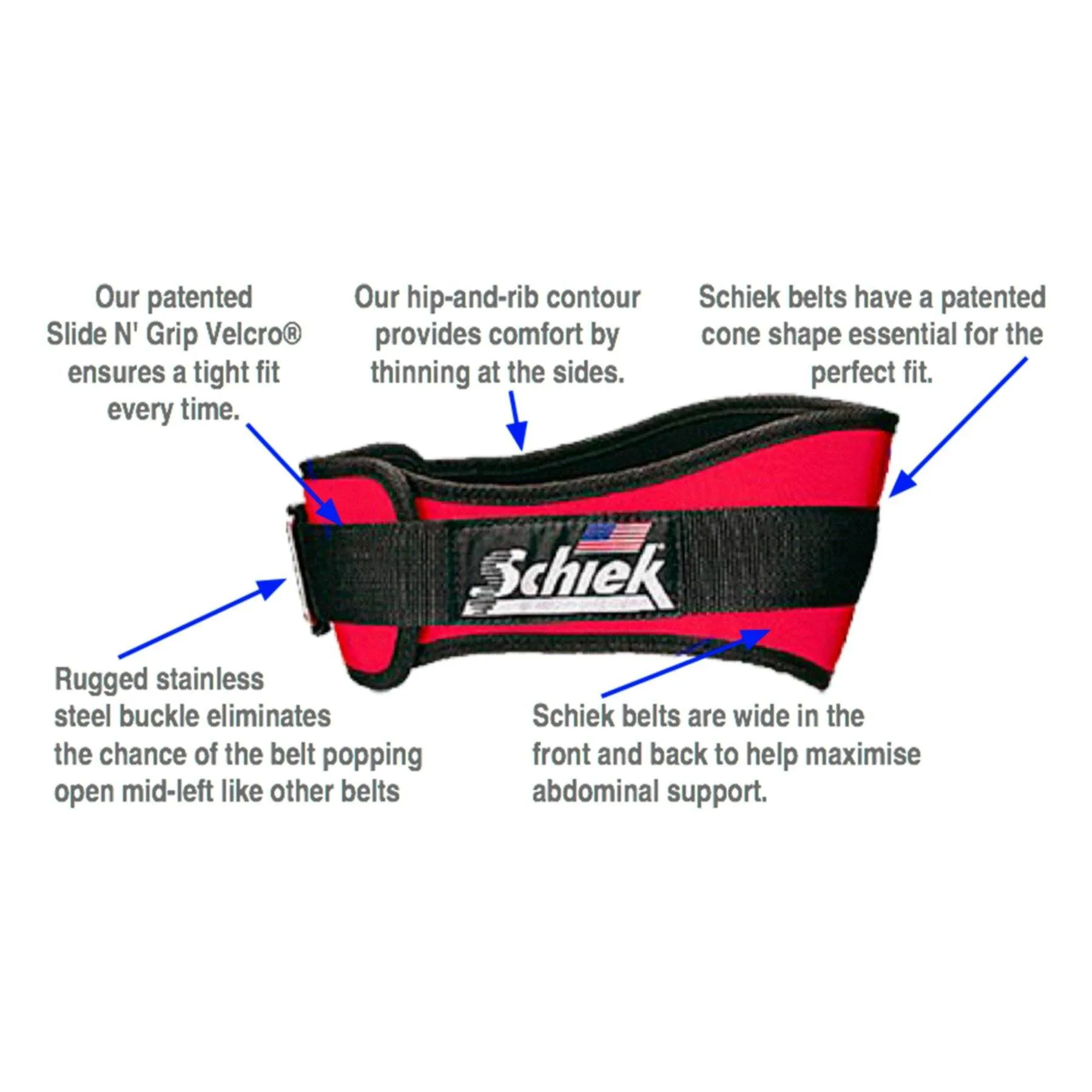 Schiek Weightlifting Belt - Black