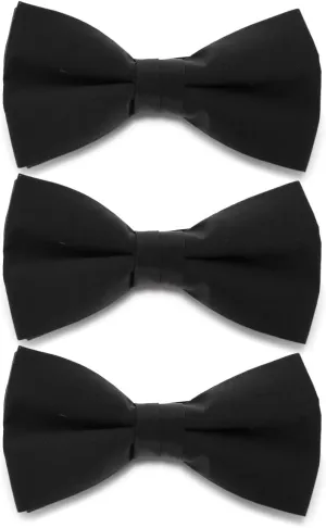 Vittorio Farina Men's Satin Bow Tie in Gift Box (Multipack)