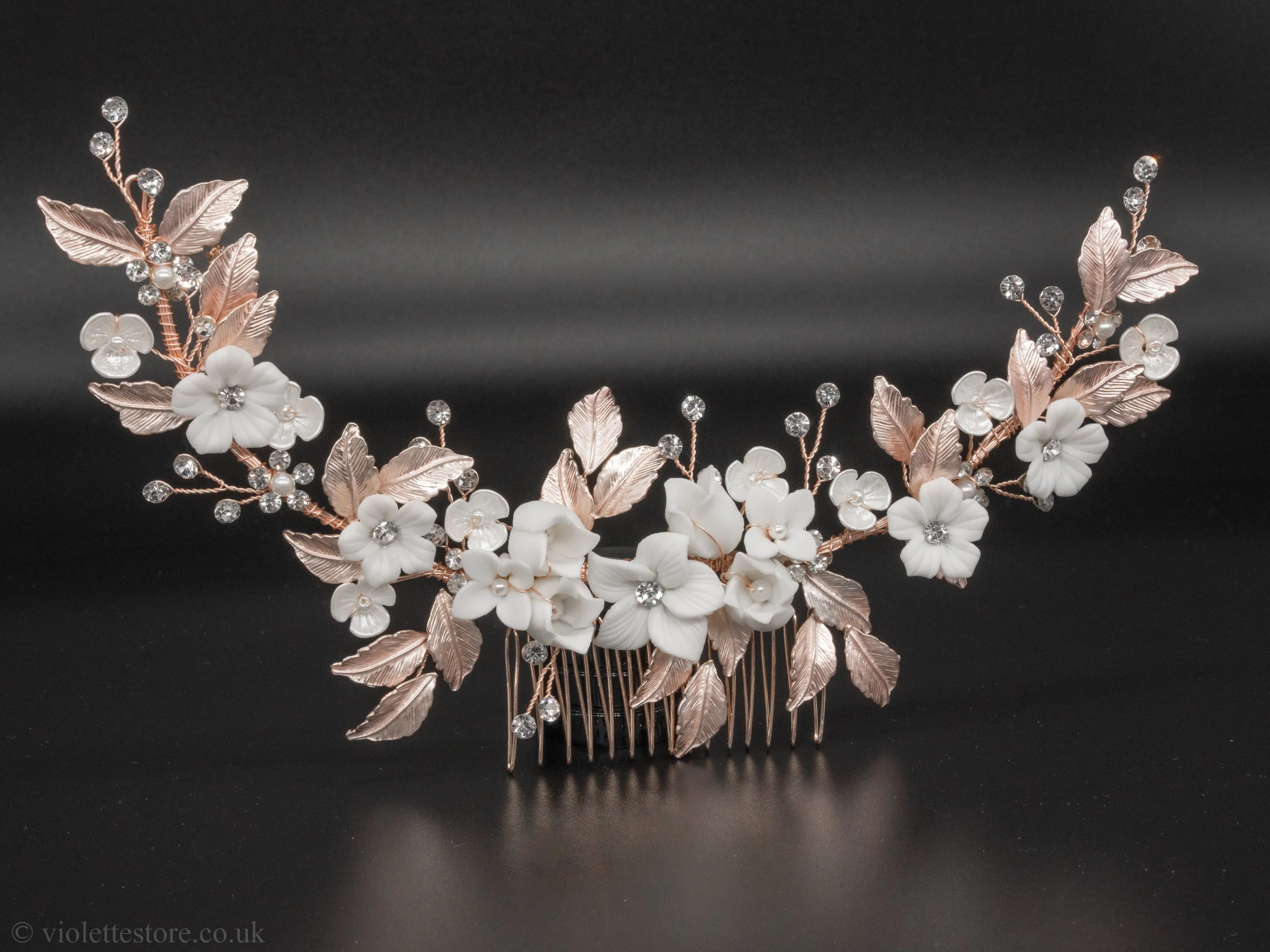 Vivi Rose Gold Hair Comb