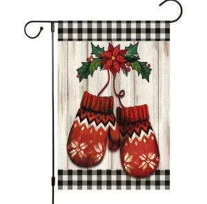 Winter Mittens garden flag