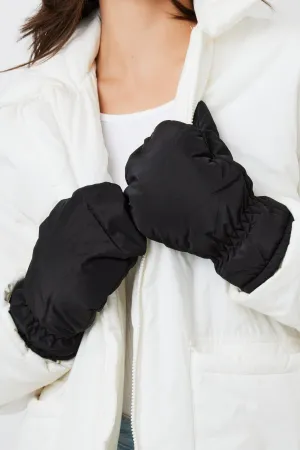 Winter Mittens in Black Nylon