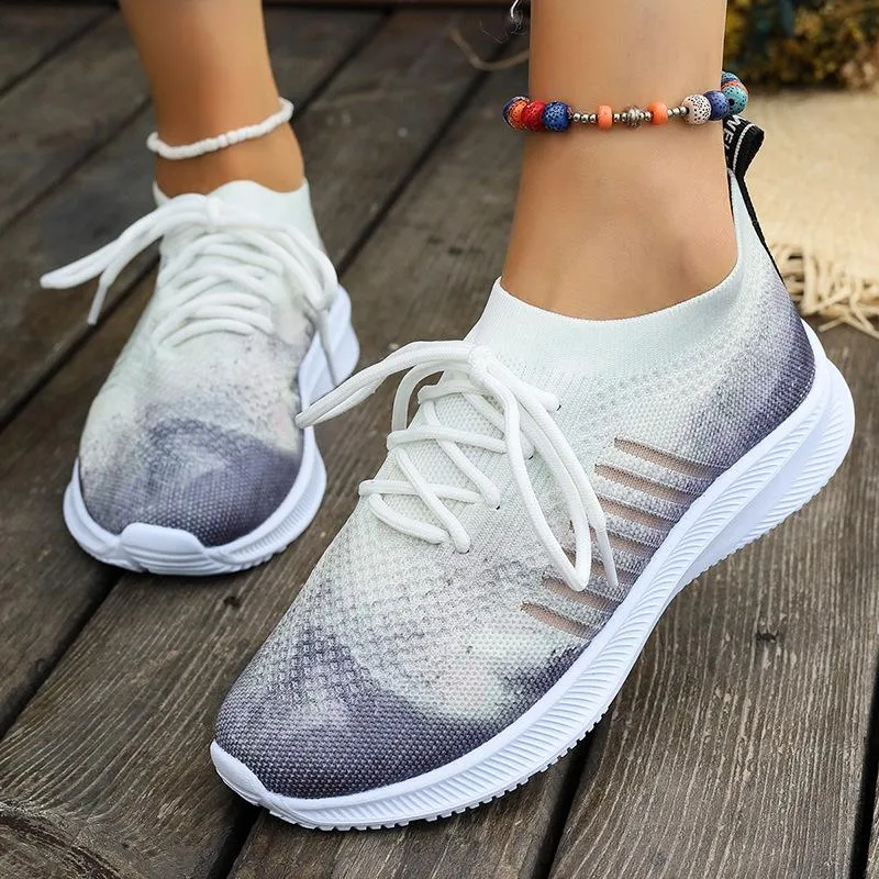 Women's Breathable Fly Woven Surface Lightweight Comfortable Casual Shoes