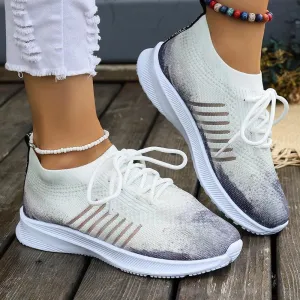 Women's Breathable Fly Woven Surface Lightweight Comfortable Casual Shoes