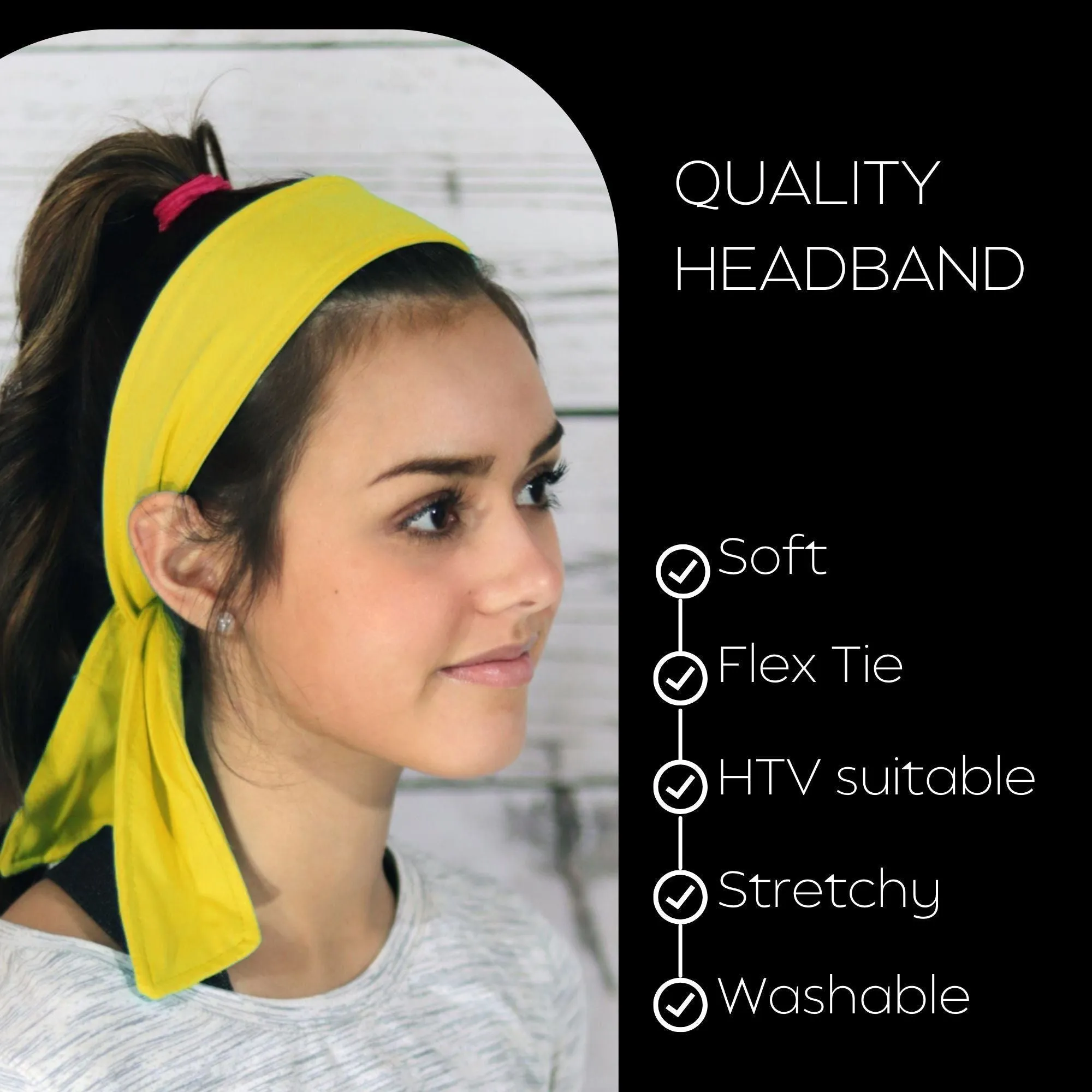 Yellow Tie Headband